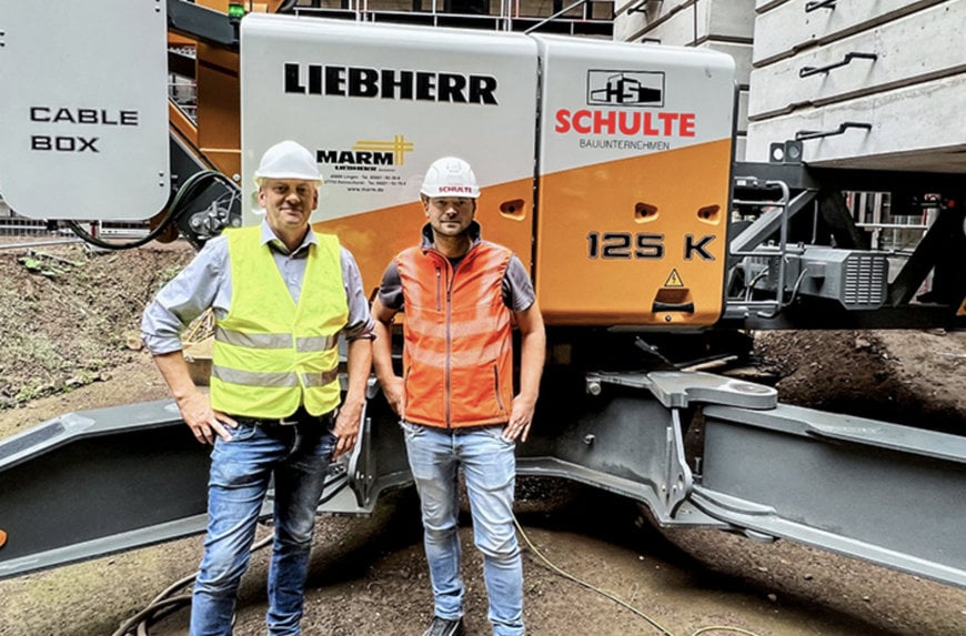 LIEBHERR CRANES HELP BUILD EDEKA CAMPUS IN MINDEN, GERMANY